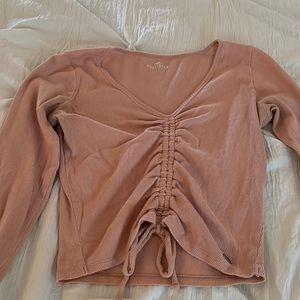 cute long sleeve crop top